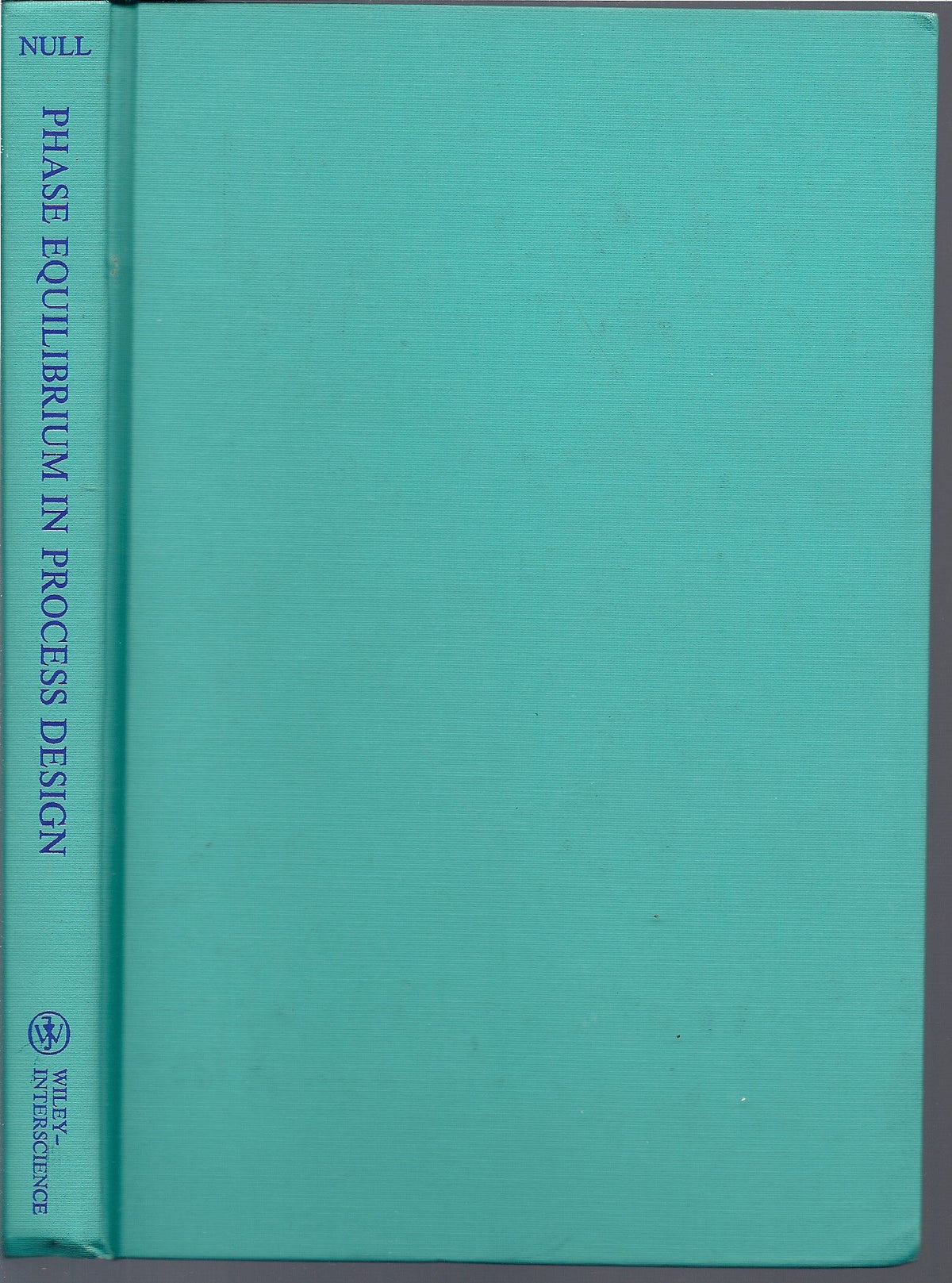 Phase Equilibrium in Process Design