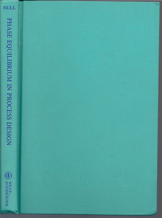 Phase Equilibrium in Process Design