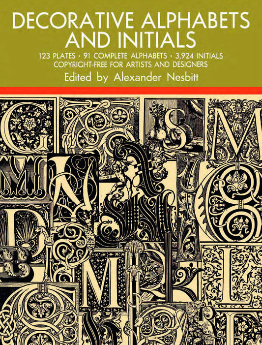 Decorative Alphabets and Initials (Lettering, Calligraphy, Typography) - 6883