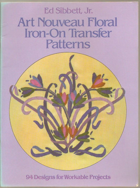 Art Nouveau Floral Iron-on Transfer Patterns