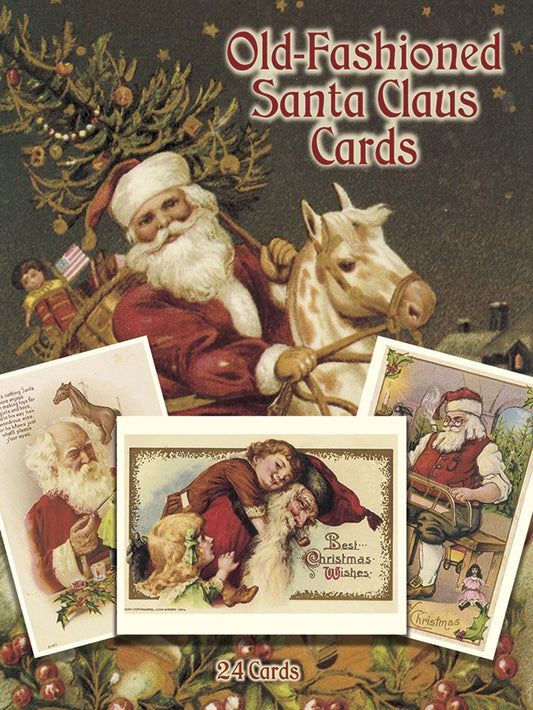 Old-Fashioned Santa Claus Cards: 24 Cards (Dover Postcards)