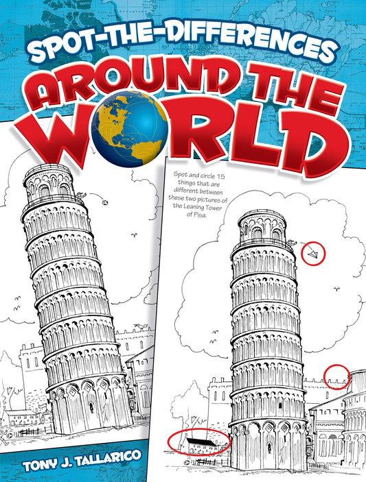 Spot-the-Differences Around the World (Dover Kids Activity Books) - 2699