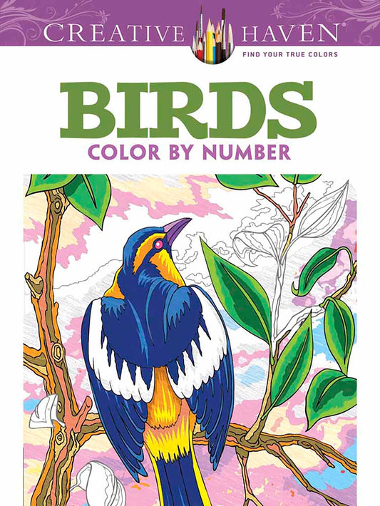 Creative Haven Birds Color by Number Coloring Book (Adult Coloring Books: Animals) - 5029