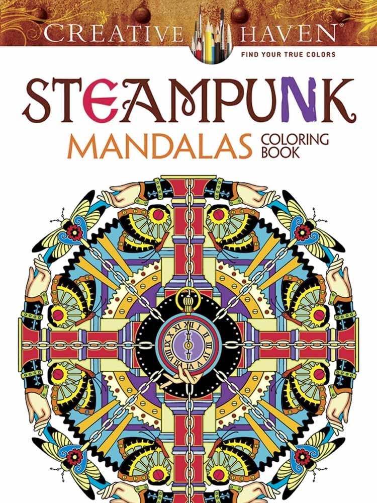 Creative Haven Steampunk Mandalas Coloring Book (Creative Haven Coloring Books) - 2437
