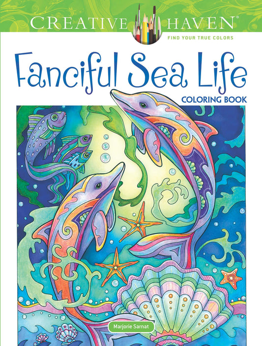 Creative Haven Fanciful Sea Life Coloring Book: Relaxing Illustrations for Adult Colorists (Adult Coloring Books: Sea Life) - 8526