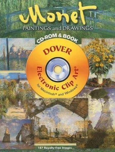 Monet Paintings and Drawings CD-ROM and Book (Dover Electronic Clip Art)