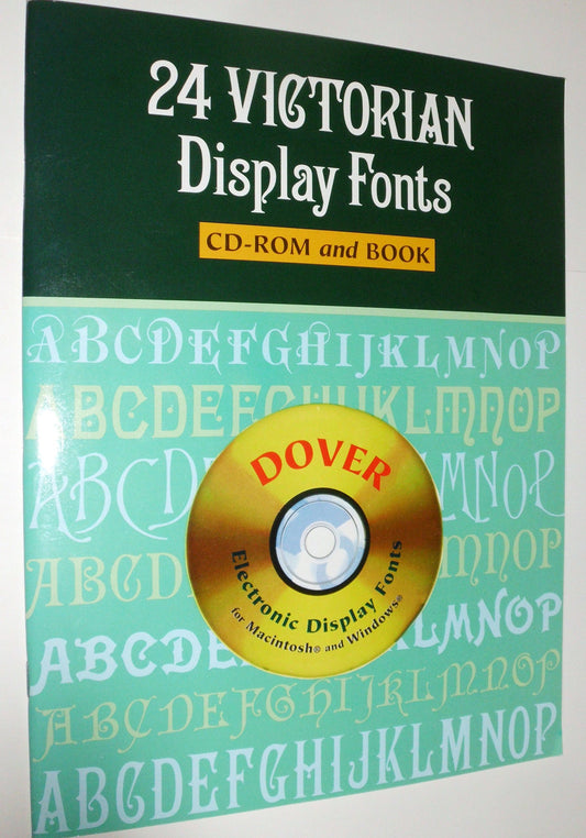 24 Victorian Display Fonts CD-ROM and Book (Dover Electronic Clip Art)