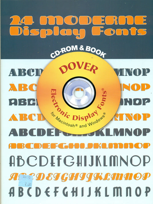 24 Moderne Display Fonts CD-ROM and Book (Dover Electronic Clip Art)