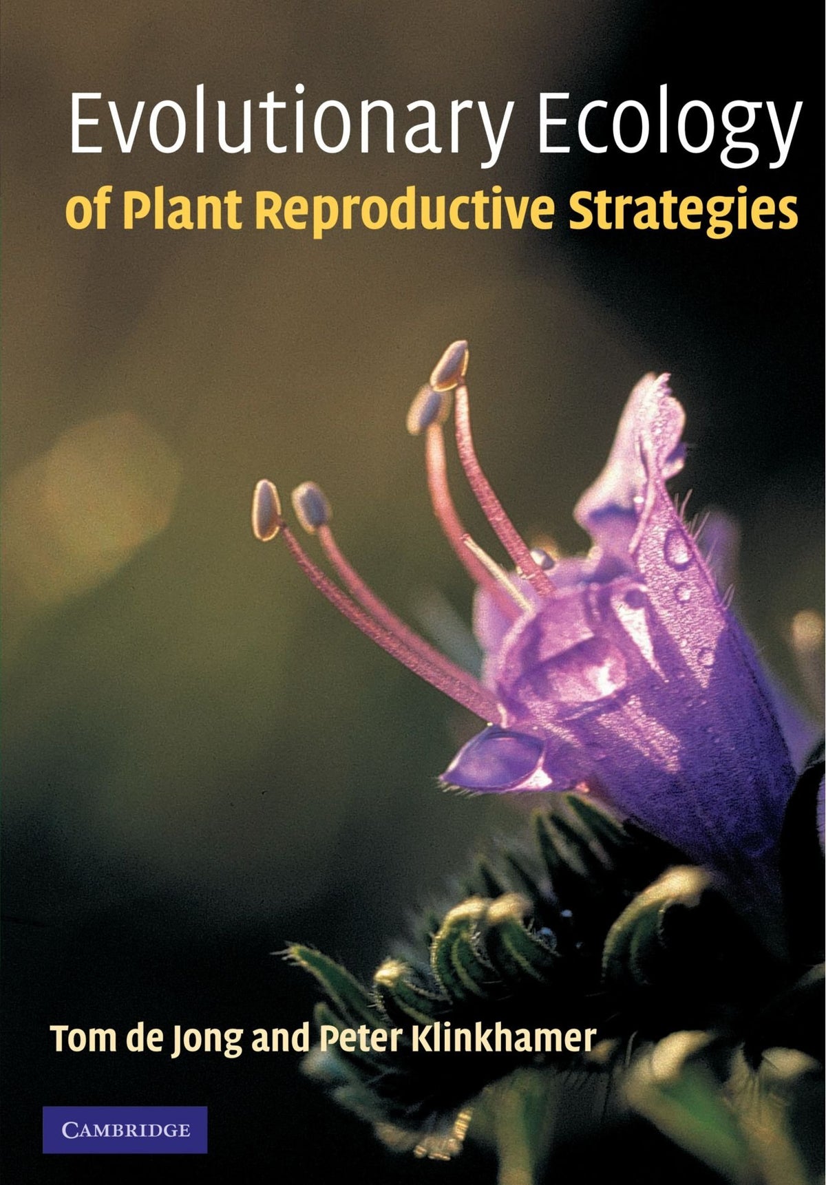 Evolutionary Ecology of Plant Reproductive Strategies