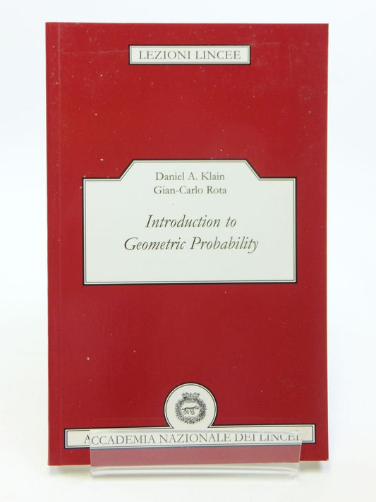 Introduction to Geometric Probability (Lezioni Lincee) - 4109