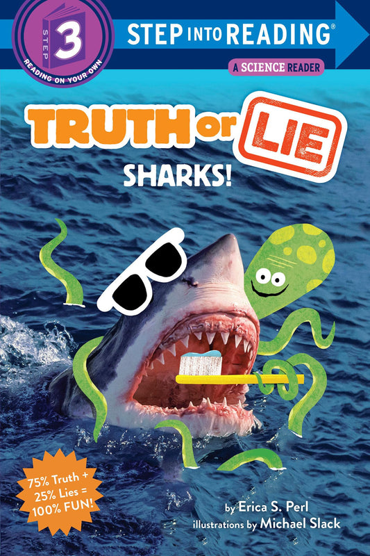 Truth or Lie: Sharks! (Step into Reading) - 352