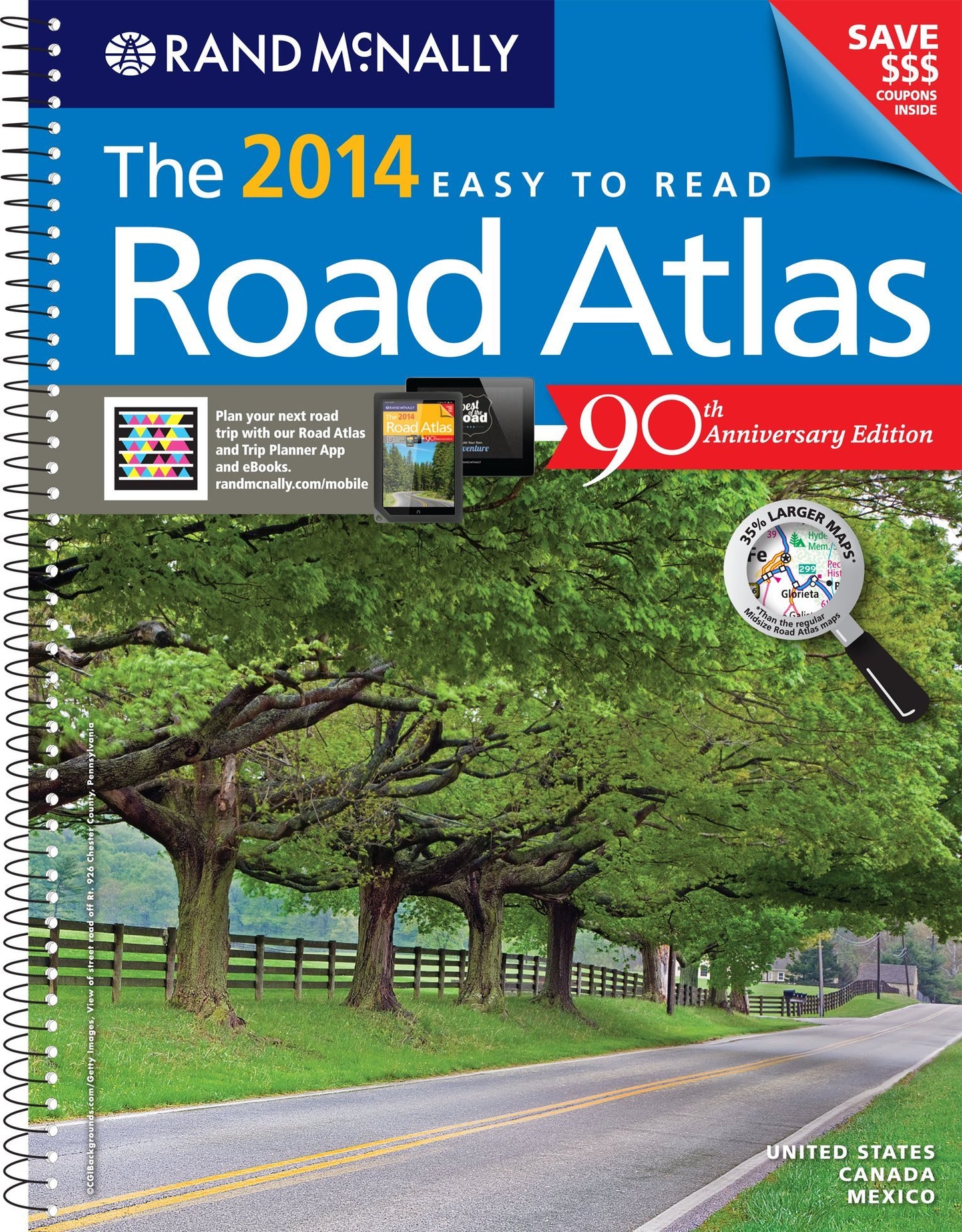 Rand McNally 2014 Easy to Read Road Atlas: United States, Canada, Mexico