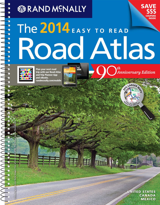 Rand McNally 2014 Easy to Read Road Atlas: United States, Canada, Mexico