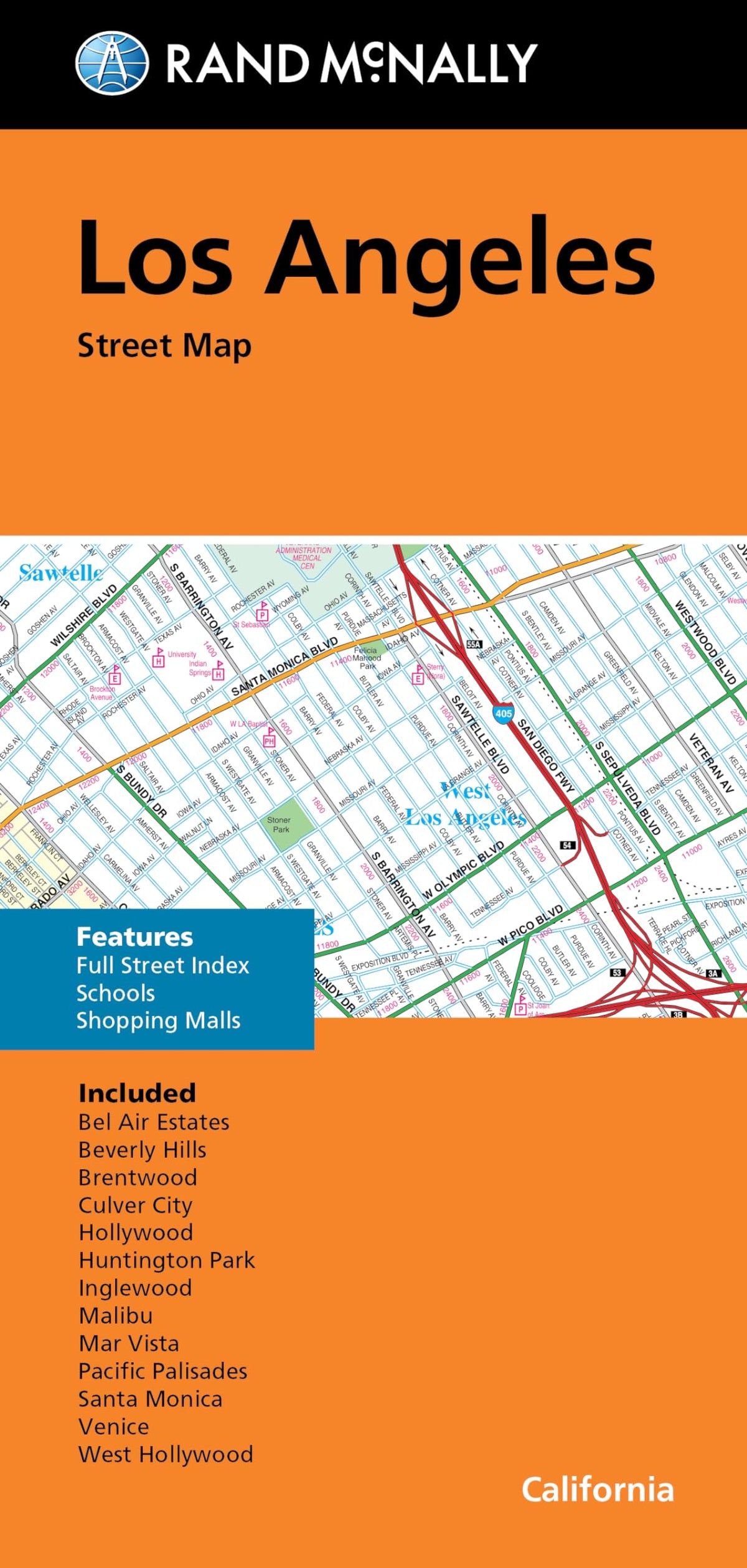 Rand McNally Folded Map: Los Angeles Street Map