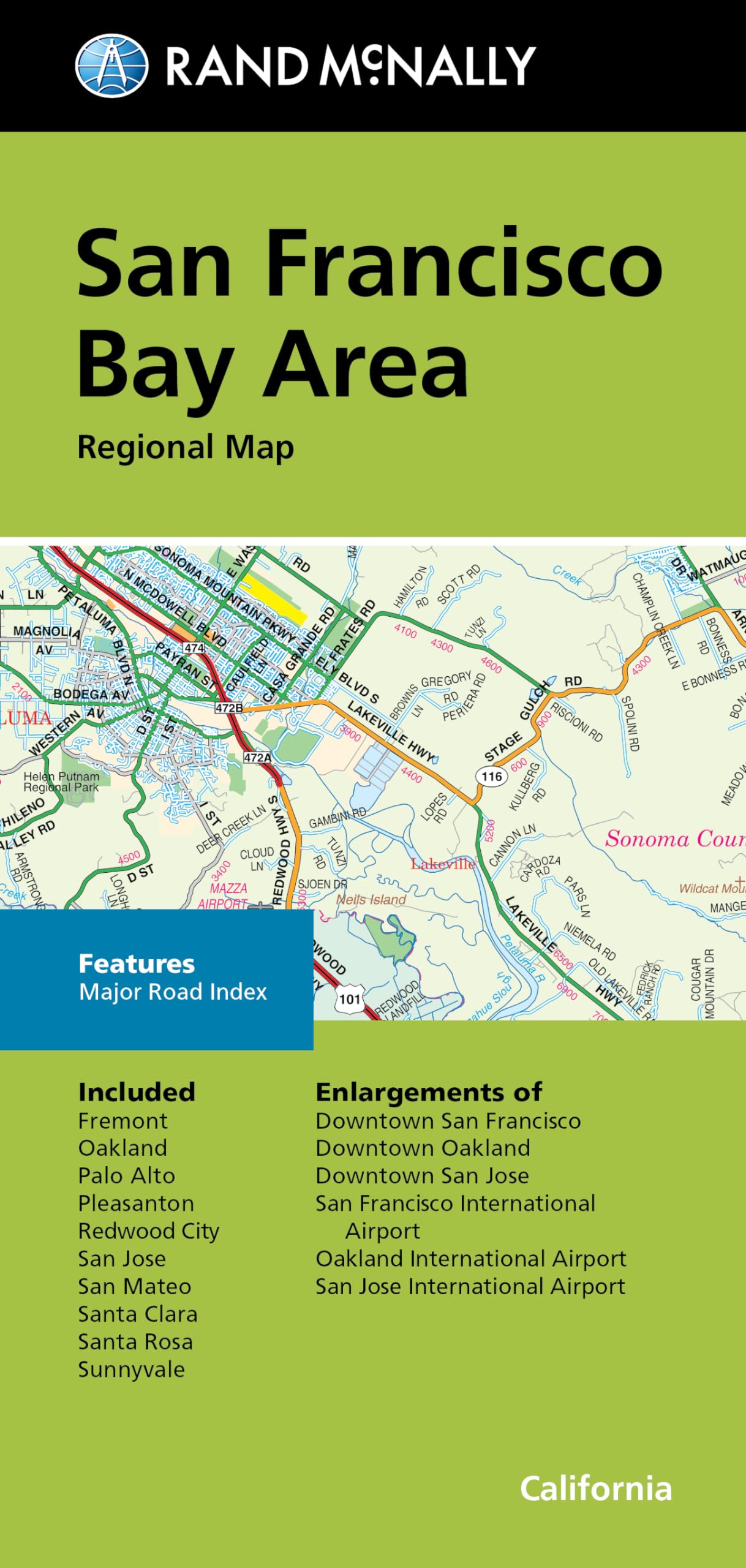 Rand McNally Folded Map: San Francisco Bay Area Regional Map