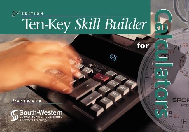 Ten-Key Skill Builder for Calculators - 3398