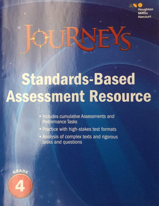 Journeys Standards-based Assessment Resource, Grade 4 - 7100