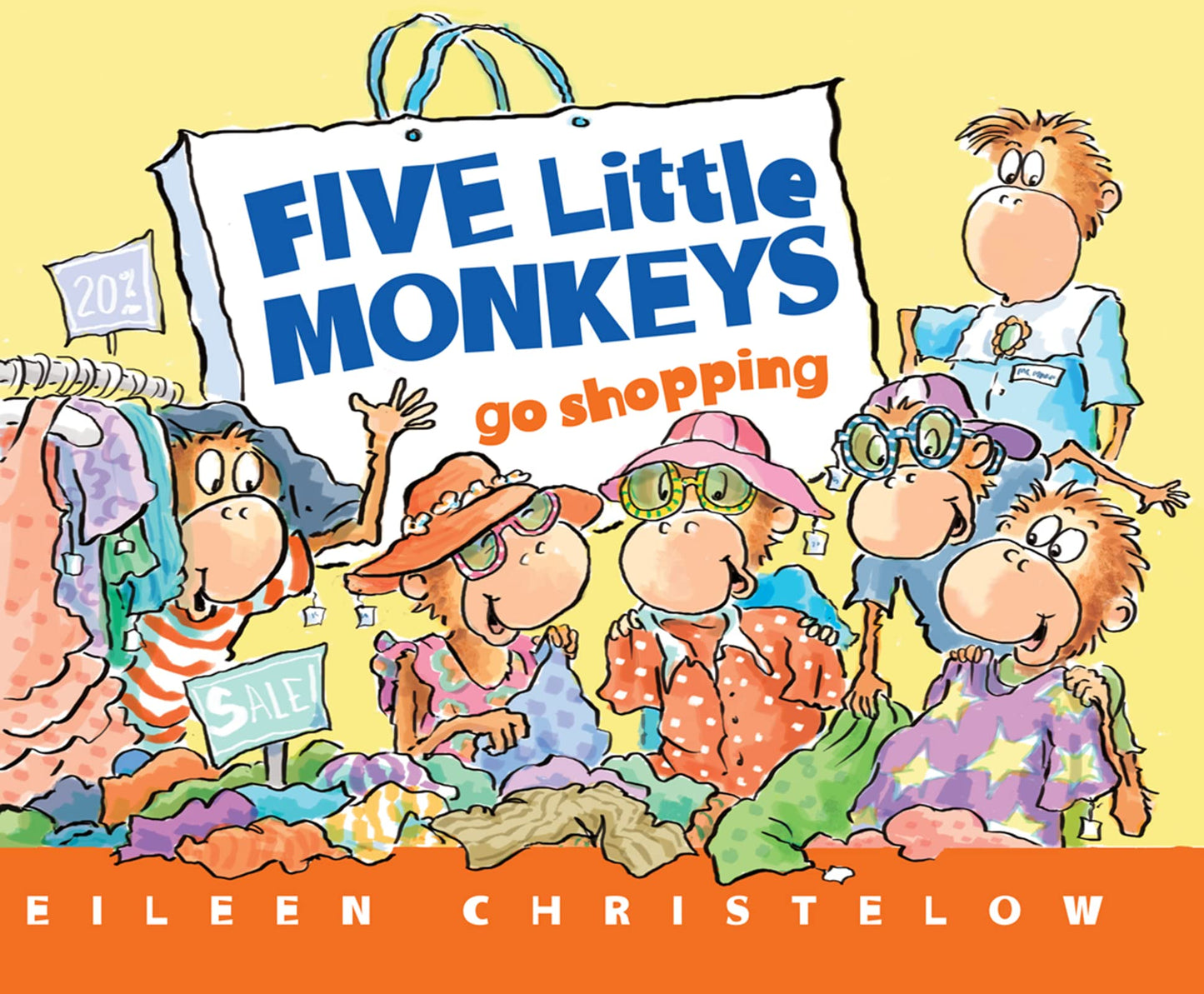 Five Little Monkeys Shopping for School (A Five Little Monkeys Story) - 8431