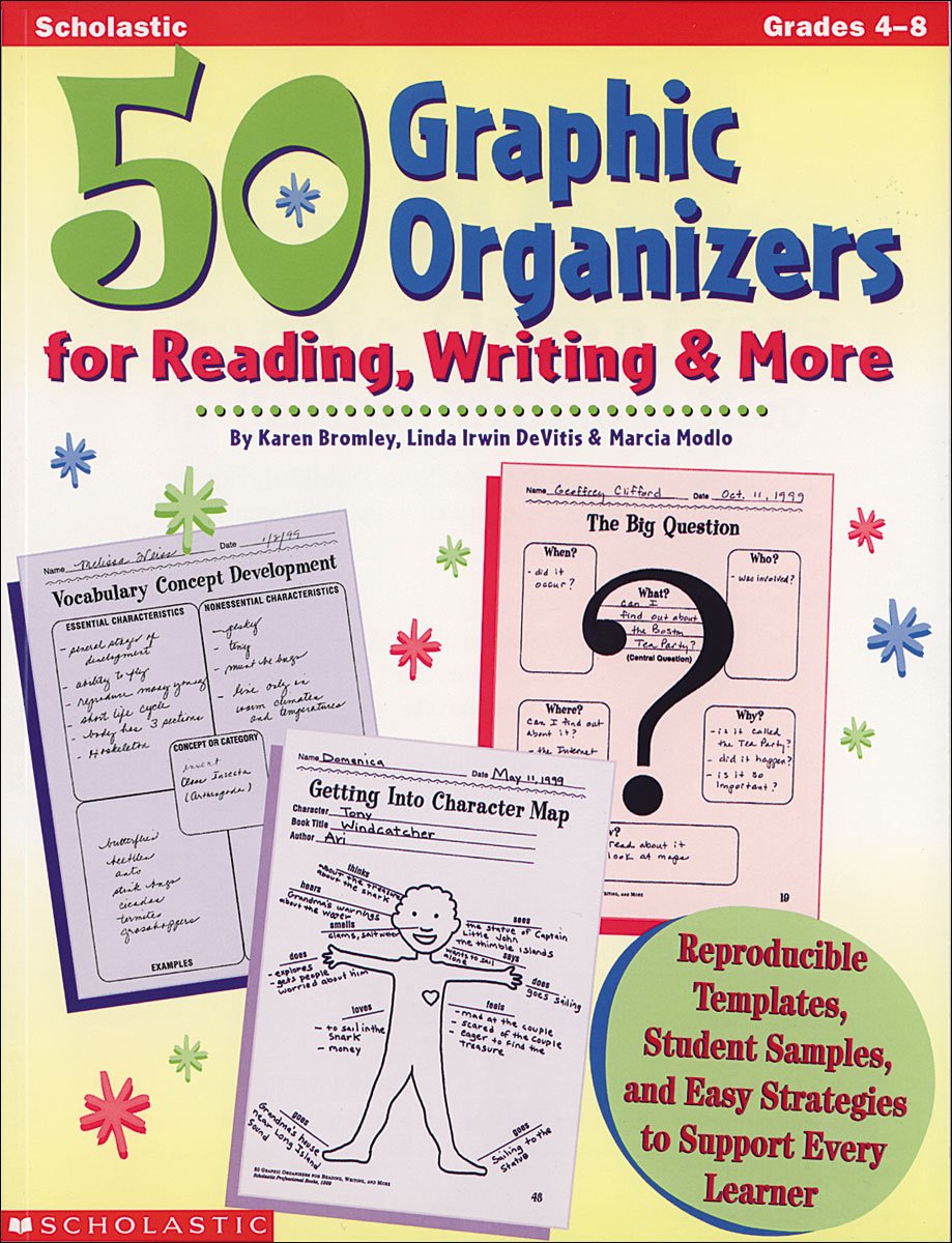 50 Graphic Organizers for Reading, Writing & More (Grades 4-8) - 9803