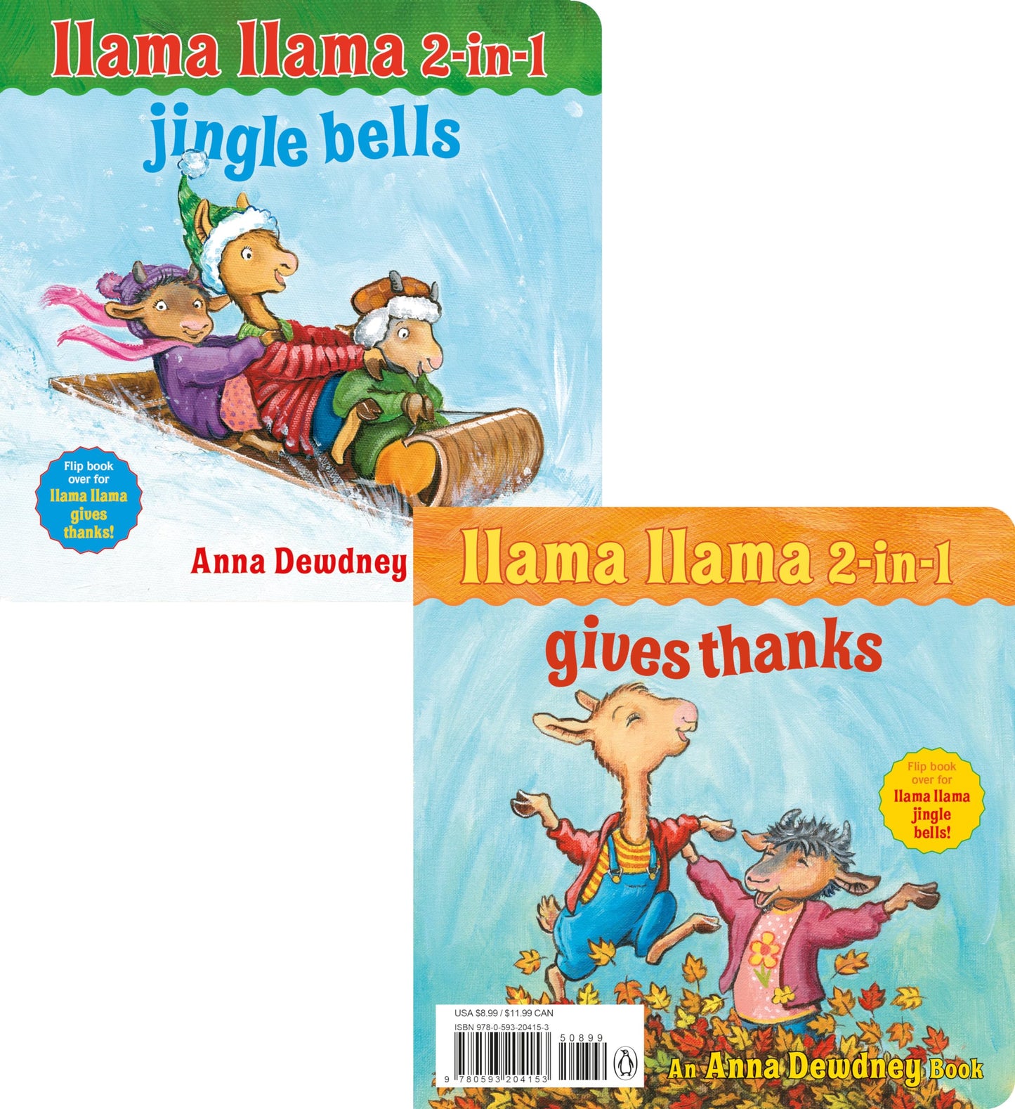 Llama Llama 2-in-1: Gives Thanks/Jingle Bells
