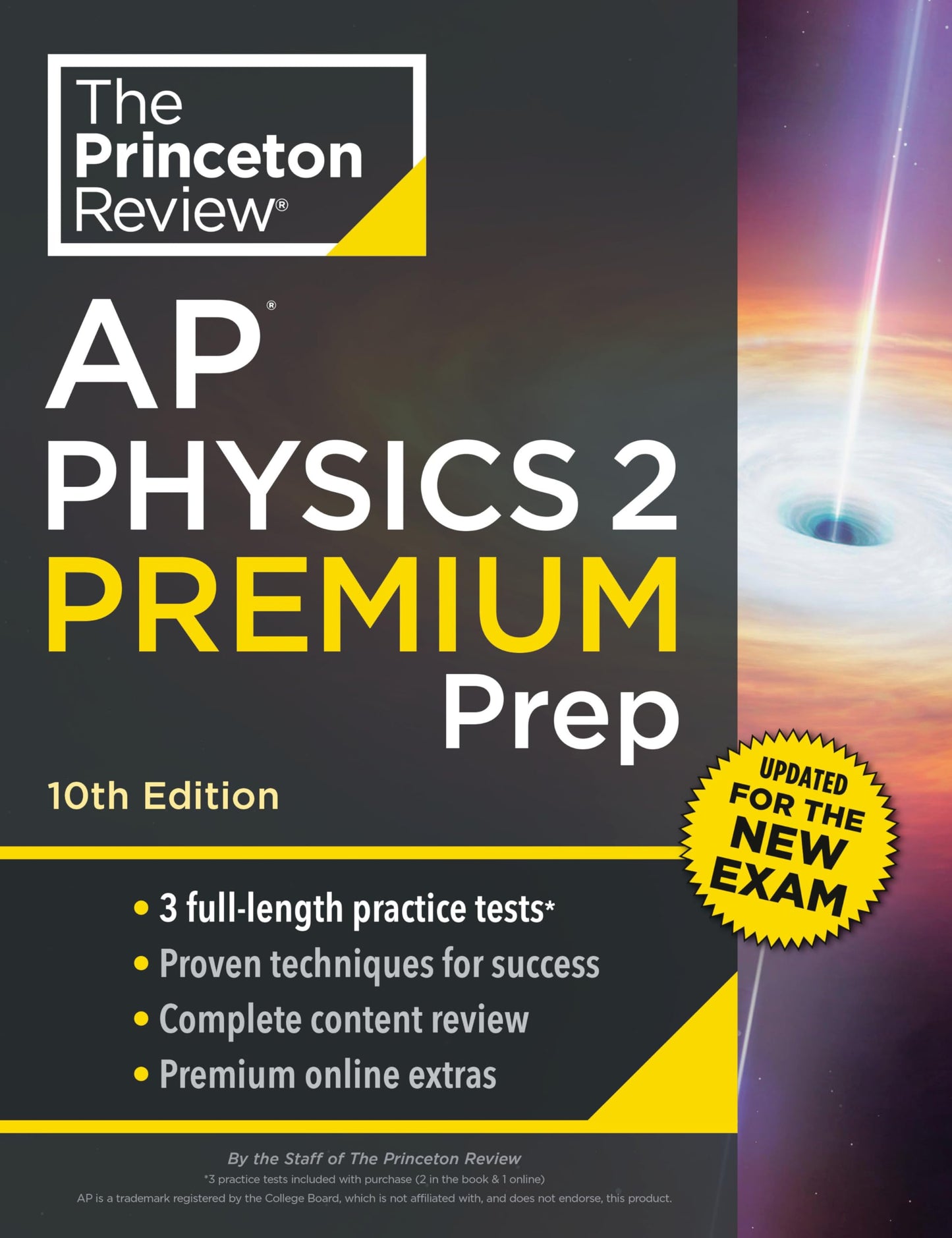 Princeton Review AP Physics 2 Premium Prep, 10th Edition: 3 Practice Tests + Digital Practice Online + Content Review (College Test Preparation) - 7677