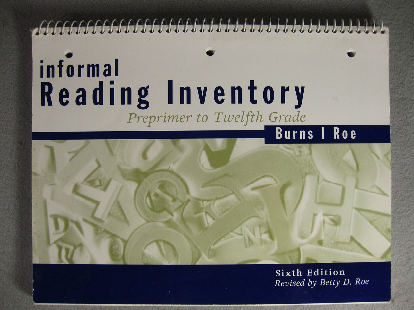 Informal Reading Inventory: Preprimer to Twelfth Grade, Sixth Edition - 4346