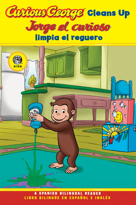 Curious George Cleans Up/Jorge el curioso limpia el reguero: A Bilingual Cleaning Adventure Featuring Everyone's Favorite Curious Monkey (Curious George TV, 6) (Spanish Edition)