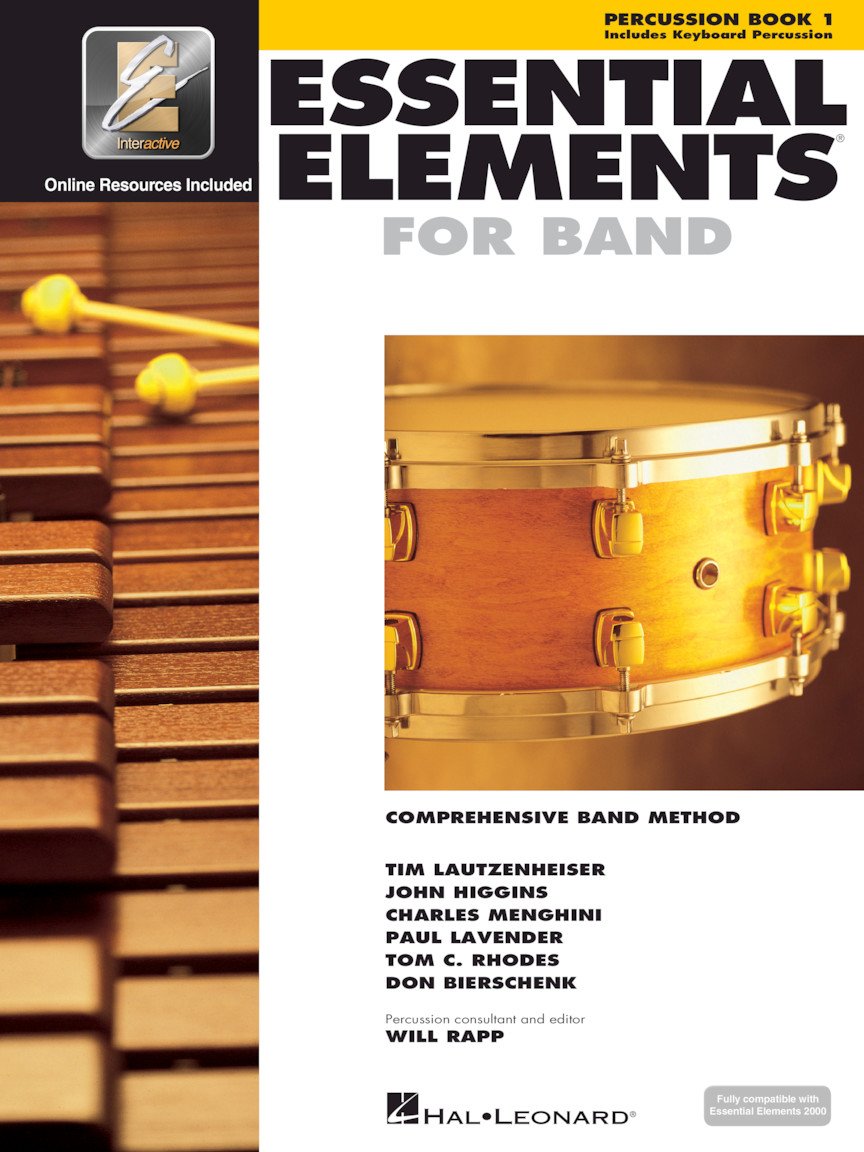 Essential Elements for Band - Percussion/Keyboard Percussion Book 1 with EEi (Book/Online Audio) - 3536