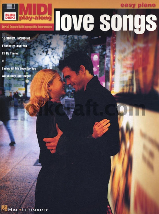 Vol. 2 Love Songs: Easy Piano MIDI Play Along Book/Disk Pack - 5451