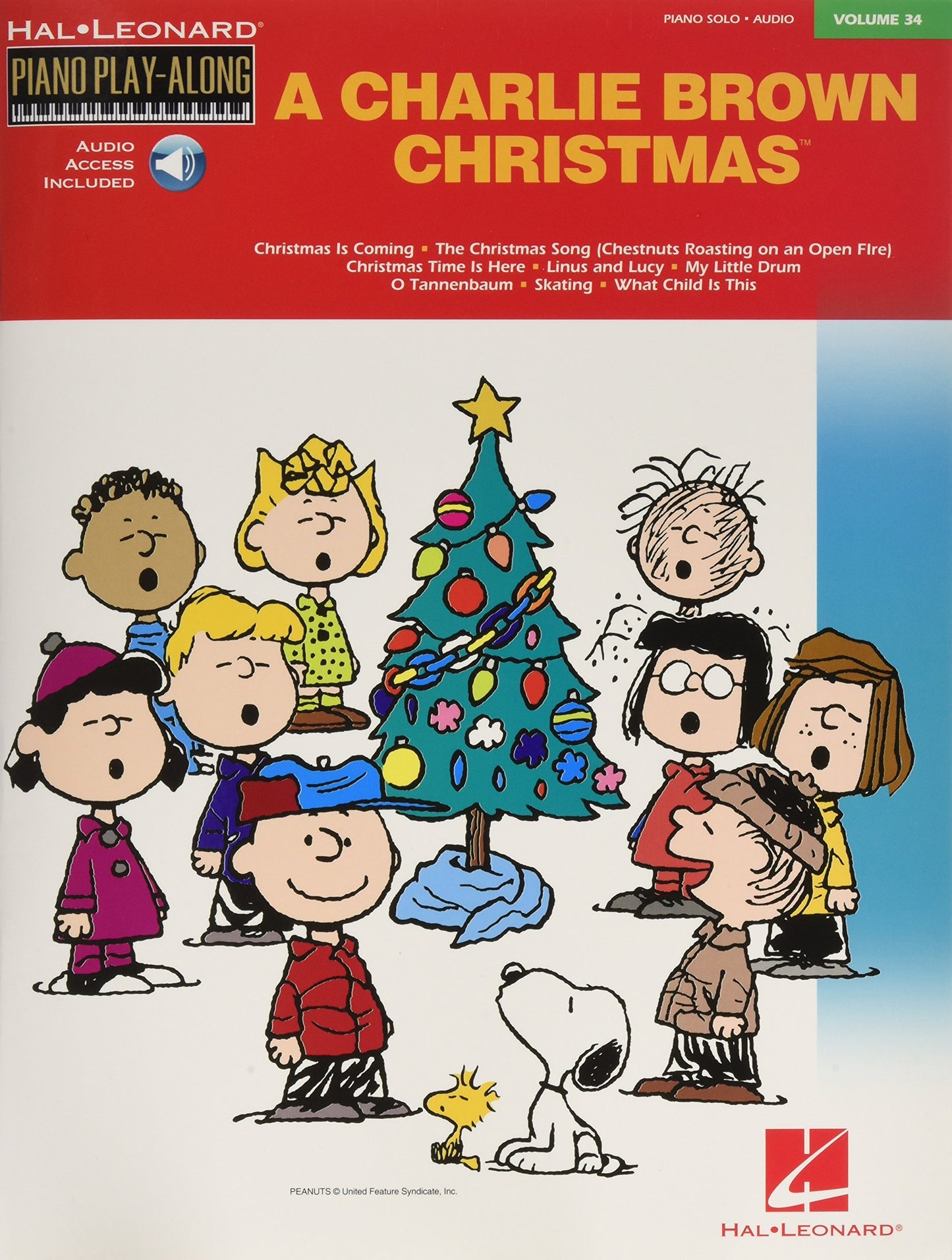 A Charlie Brown Christmas - Volume 34 | Piano Solo Sheet Music with Online Audio | Holiday Songbook for Keyboard and Guitar | Easy Play-Along Book ... Favorites (Hal Leonard Piano Play-Along)