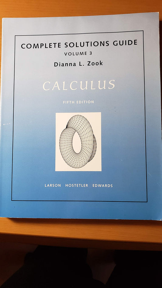 Complete Solutions Guide Volume 1 Calculus