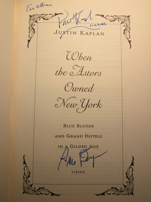 When the Astors Owned New York: Blue Bloods and Grand Hotels in a Gilded Age - 6070