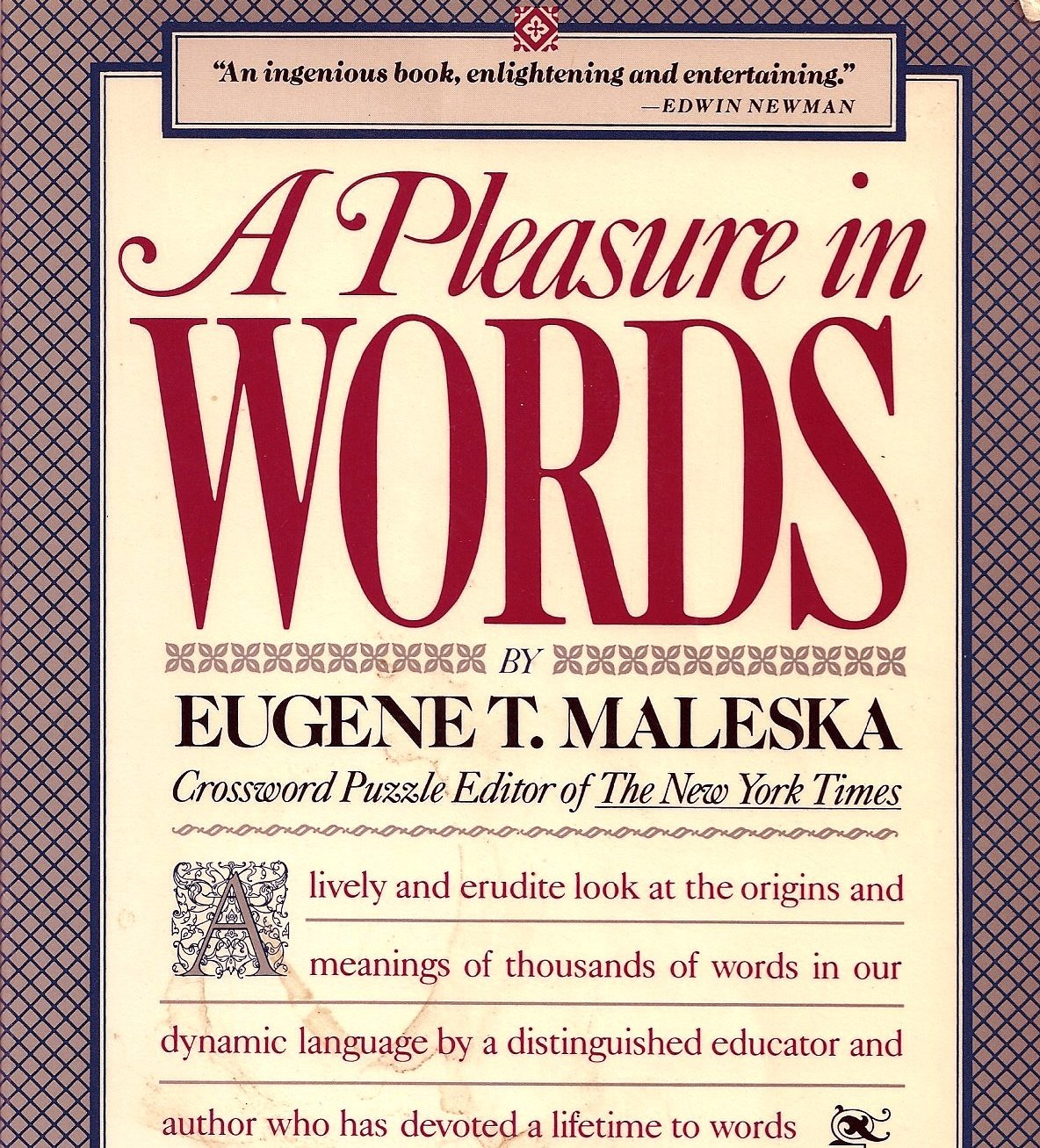 A Pleasure in Words - 7445