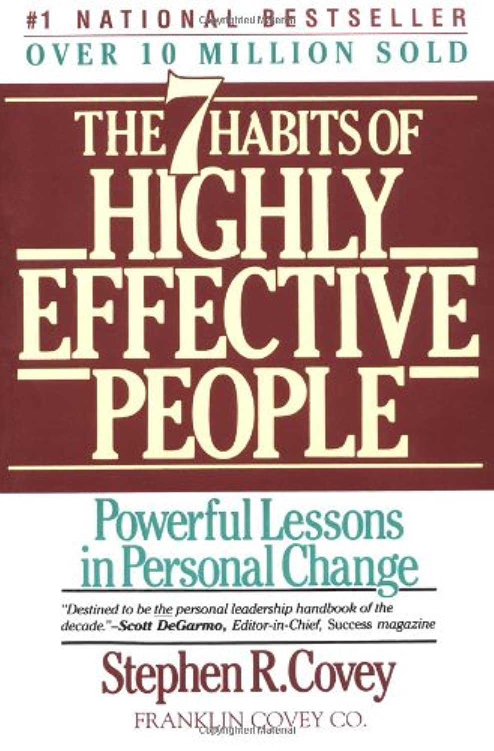 THE 7 HABITS OF HIGHLY EFFECTIVE - 9576