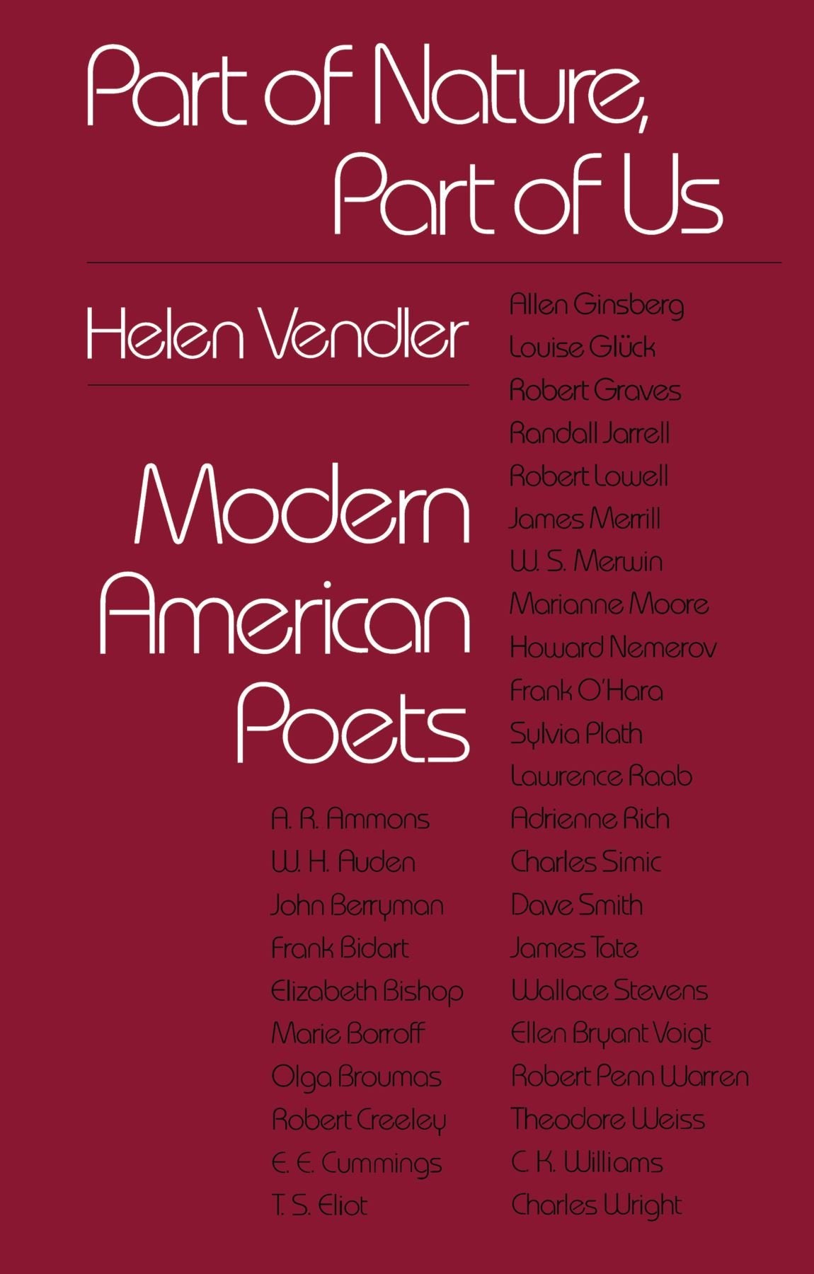 Part of Nature, Part of Us: Modern American Poets (Peabody Museum)
