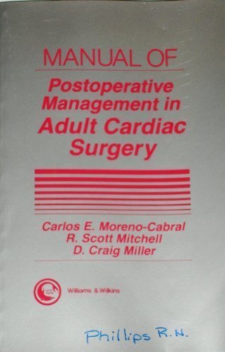 Manual of Postoperative Management in Adult Cardiac Surgery