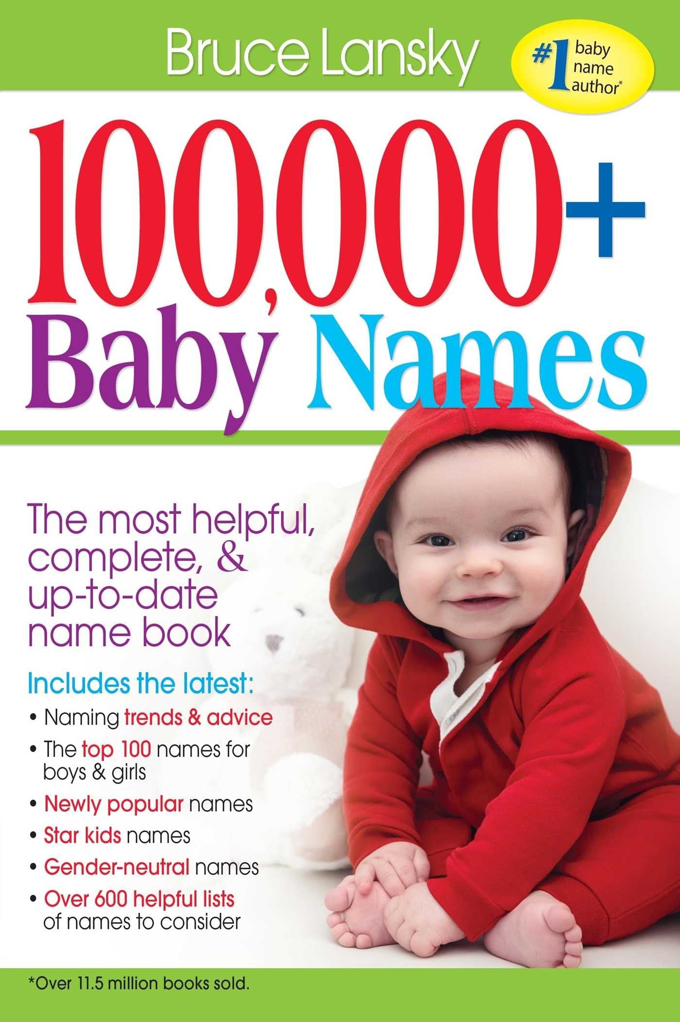 100,000 + BABY NAMES:The Most Complete Baby Name Book - 2536
