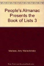 People's Almanac Presents the Book of Lists 3 - 8969