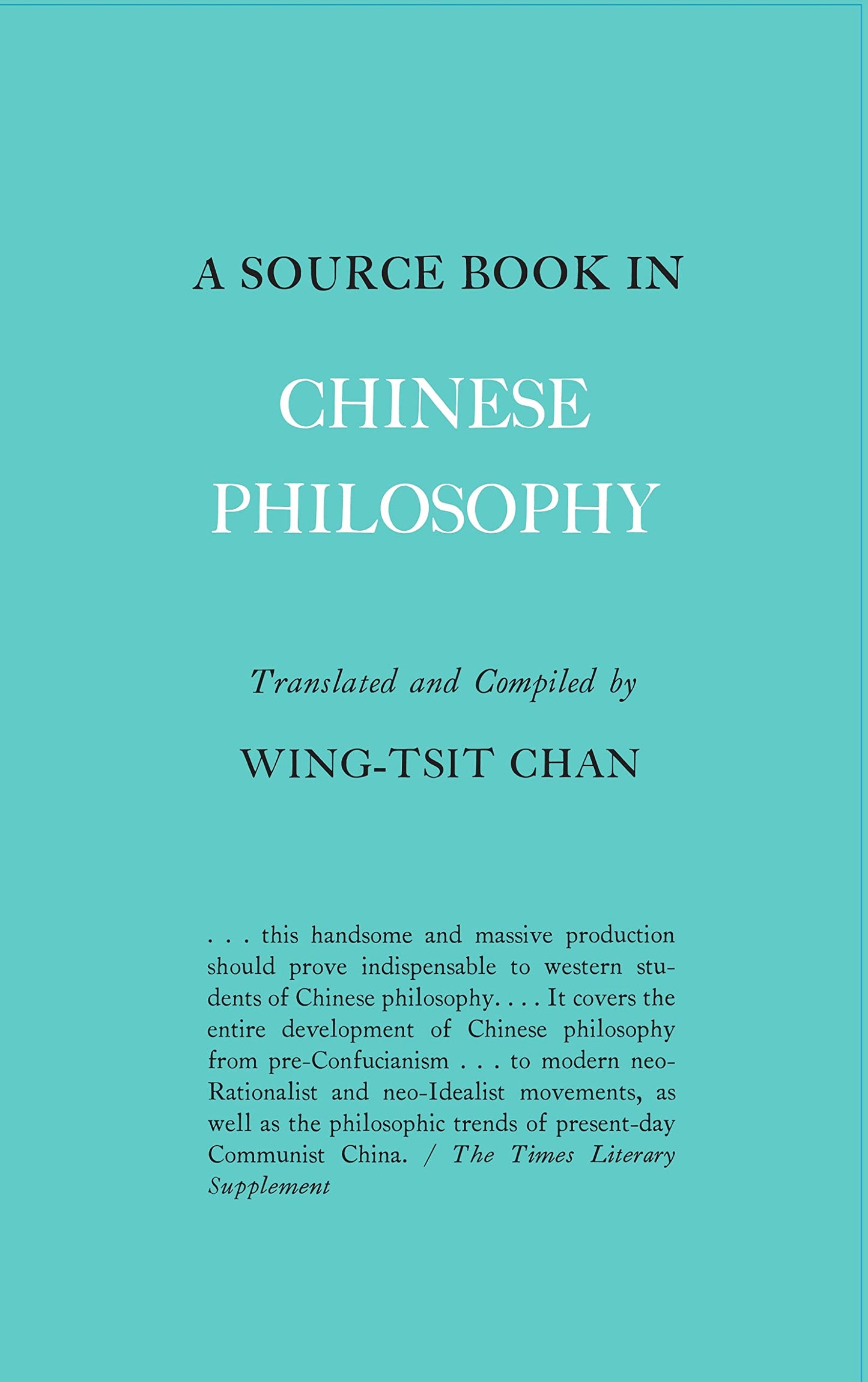 A Source Book in Chinese Philosophy - 6945