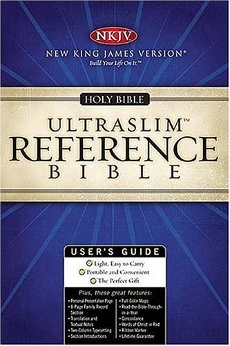 Holy Bible: New King James Version, Burgundy, Bonded Leather, Ultraslim Reference