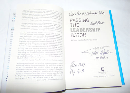 Passing the Leadership Baton: A Winning Transition Plan for Your Ministry - 5575