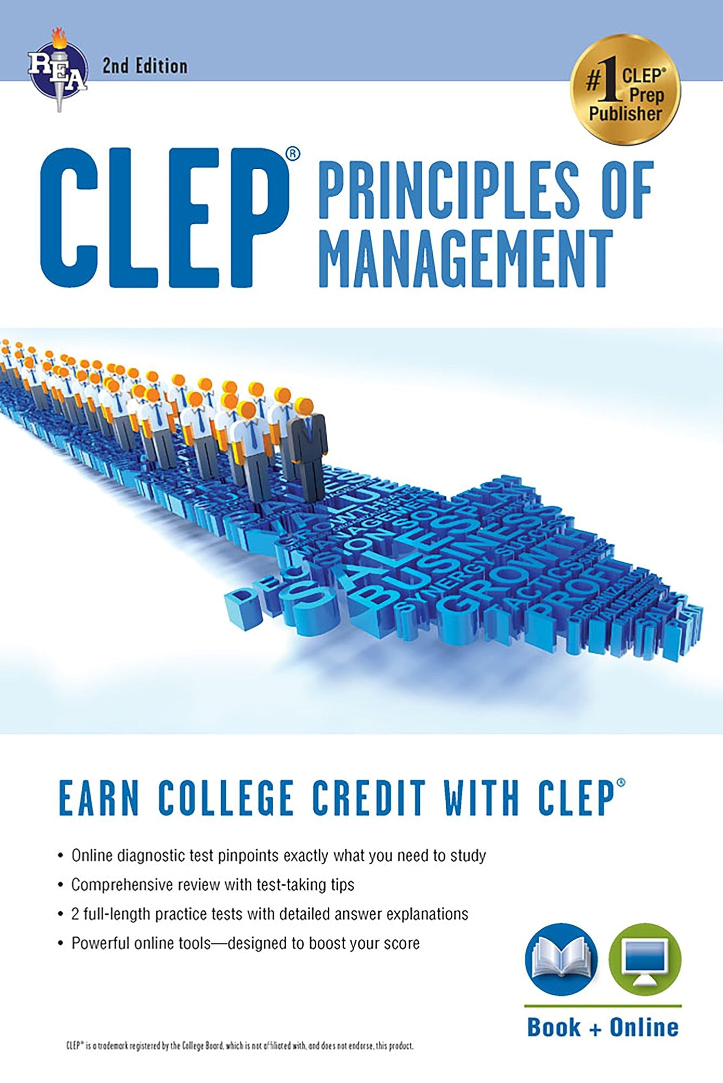 CLEP® Principles of Management Book + Online (CLEP Test Preparation)