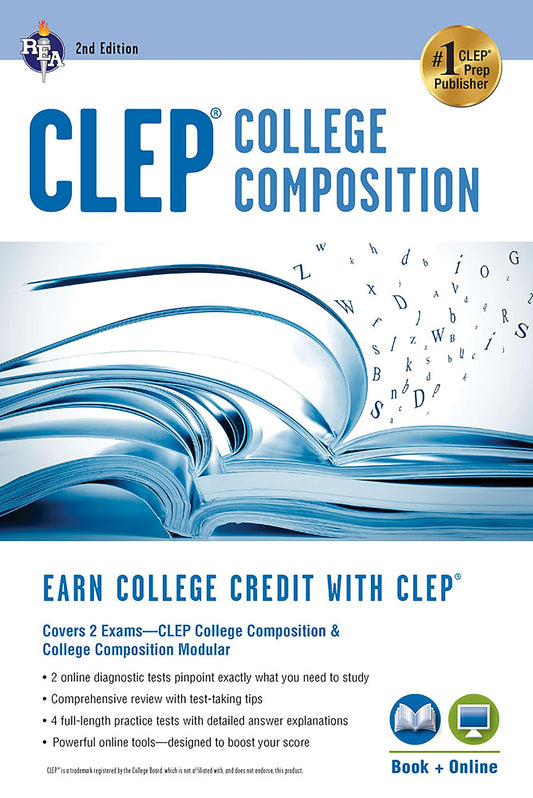CLEP® College Composition 2nd Ed., Book + Online (CLEP Test Preparation)