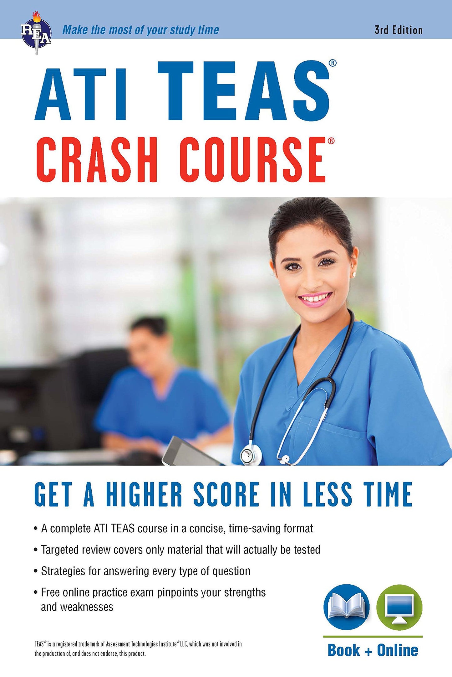 ATI TEAS Crash Course® Book + Online: Get a Higher Score in Less Time (Nursing Test Prep) - 7527