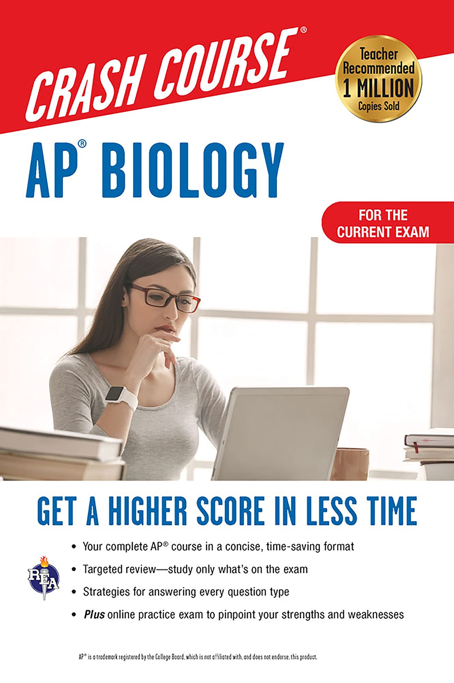 AP® Biology Crash Course, Book + Online: Get a Higher Score in Less Time (Advanced Placement (AP) Crash Course) - 8452