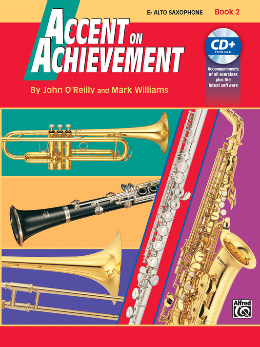 Accent on Achievement, Bk 2: E-flat Alto Saxophone, Book & Online Audio/Software