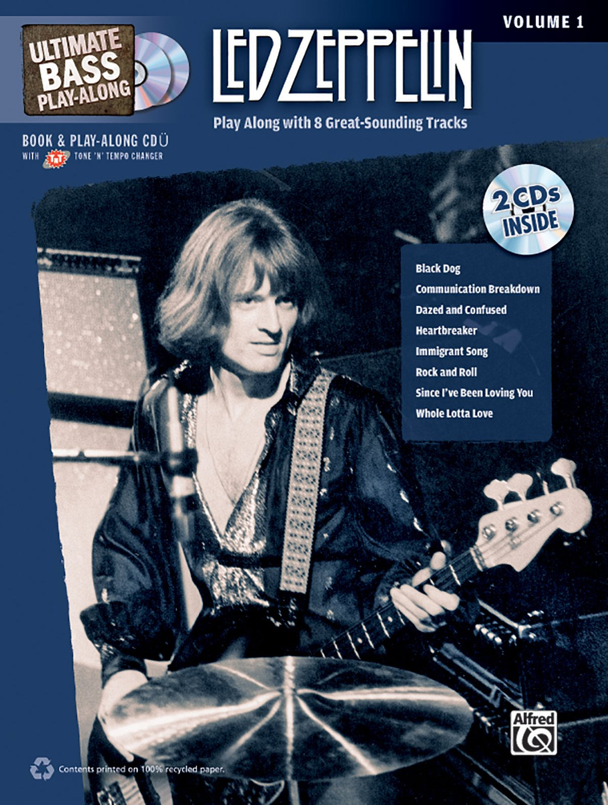 Ultimate Bass Play-Along Led Zeppelin, Vol 1: Play Along with 8 Great-Sounding Tracks (Authentic Bass TAB), Book & 2 CDs (Ultimate Play-Along, Vol 1)