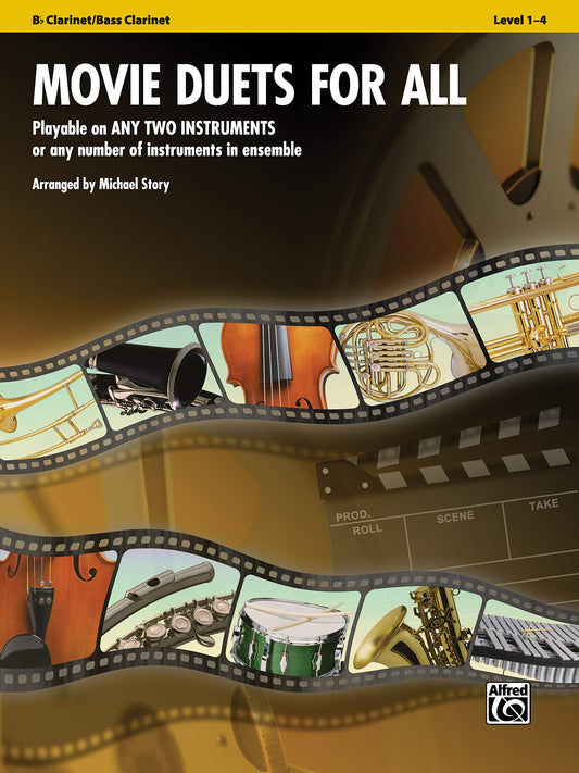 Movie Duets for All: B-flat Clarinet, Bass Clarinet (For All Series)