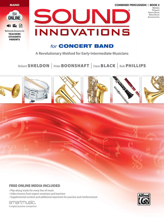 Sound Innovations for Concert Band, Bk 2: A Revolutionary Method for Early-Intermediate Musicians (Combined Percussion), Book & Online Media