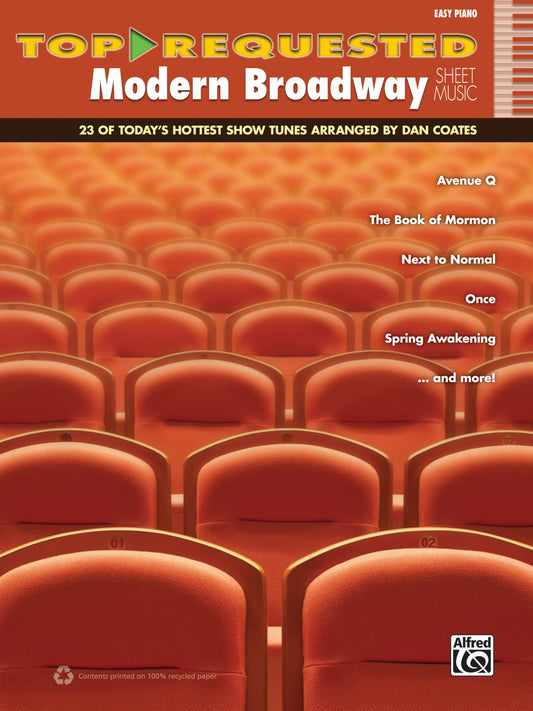 Top-Requested Modern Broadway Hits: 23 of Today's Hottest Show Tunes (Easy Piano) (Top-Requested Sheet Music)